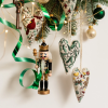 DIY Heart Shaped Hand Embroidered Christmas Ornament Kit