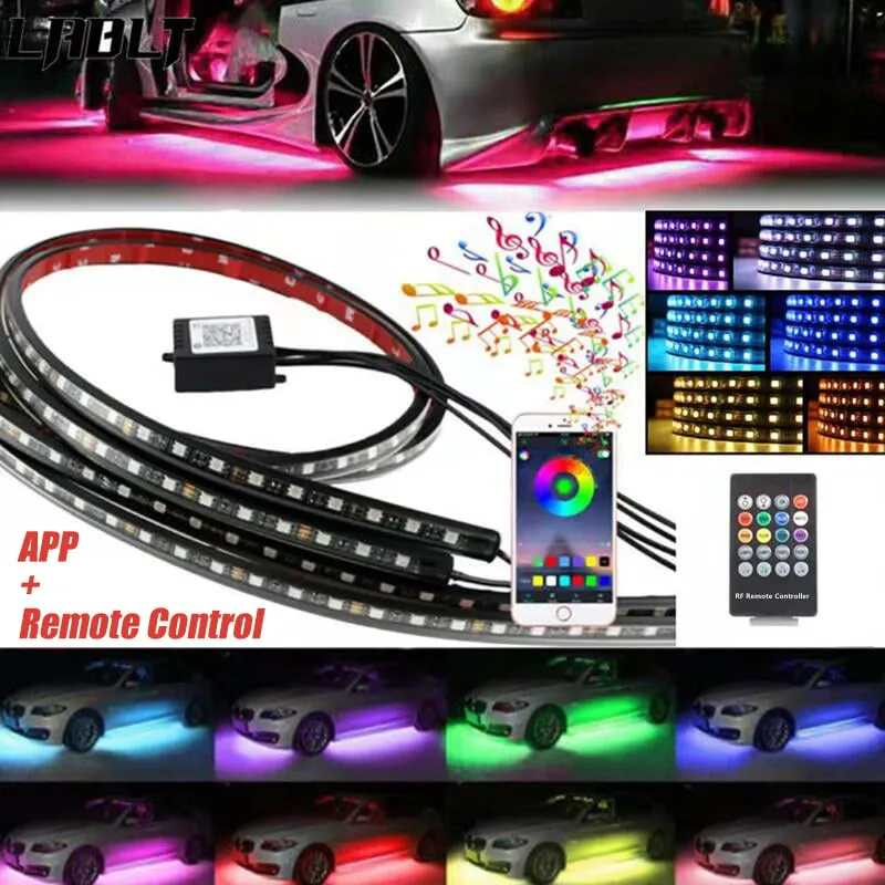 🔥Last Day Promotion 48% OFF-🎁-Car Chassis Flexible RGB Waterproof LED Strip Lights (4PCS)