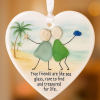 True Friendship Sea Glass Decoration