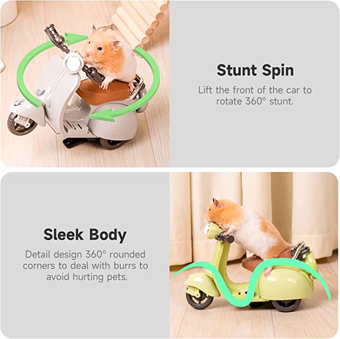 💥Limited Time Sale 70% OFF🎉 Hamster 360° Rotating Swing Electric 🏍 Motorcycle(💝BUY 2 GET FREE SHIPPING)