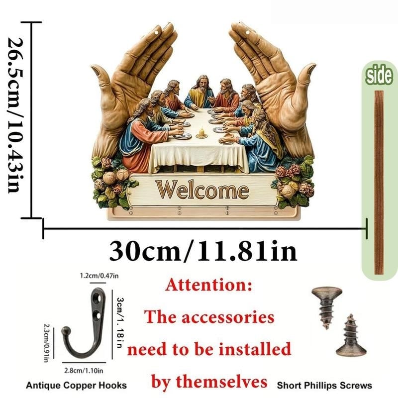 🔥Last Day Promotion 50% OFF🔥Jesus and Disciples Wall Art Keychain