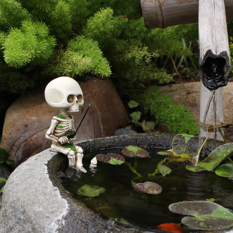 TikTok Last Day Promotion -60% OFF🎉Fishing Skeleton Garden Accessory