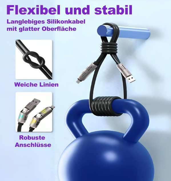 🔥Letzter Tag 49% Rabatt🔥4-in-1-USB-Ladekabel