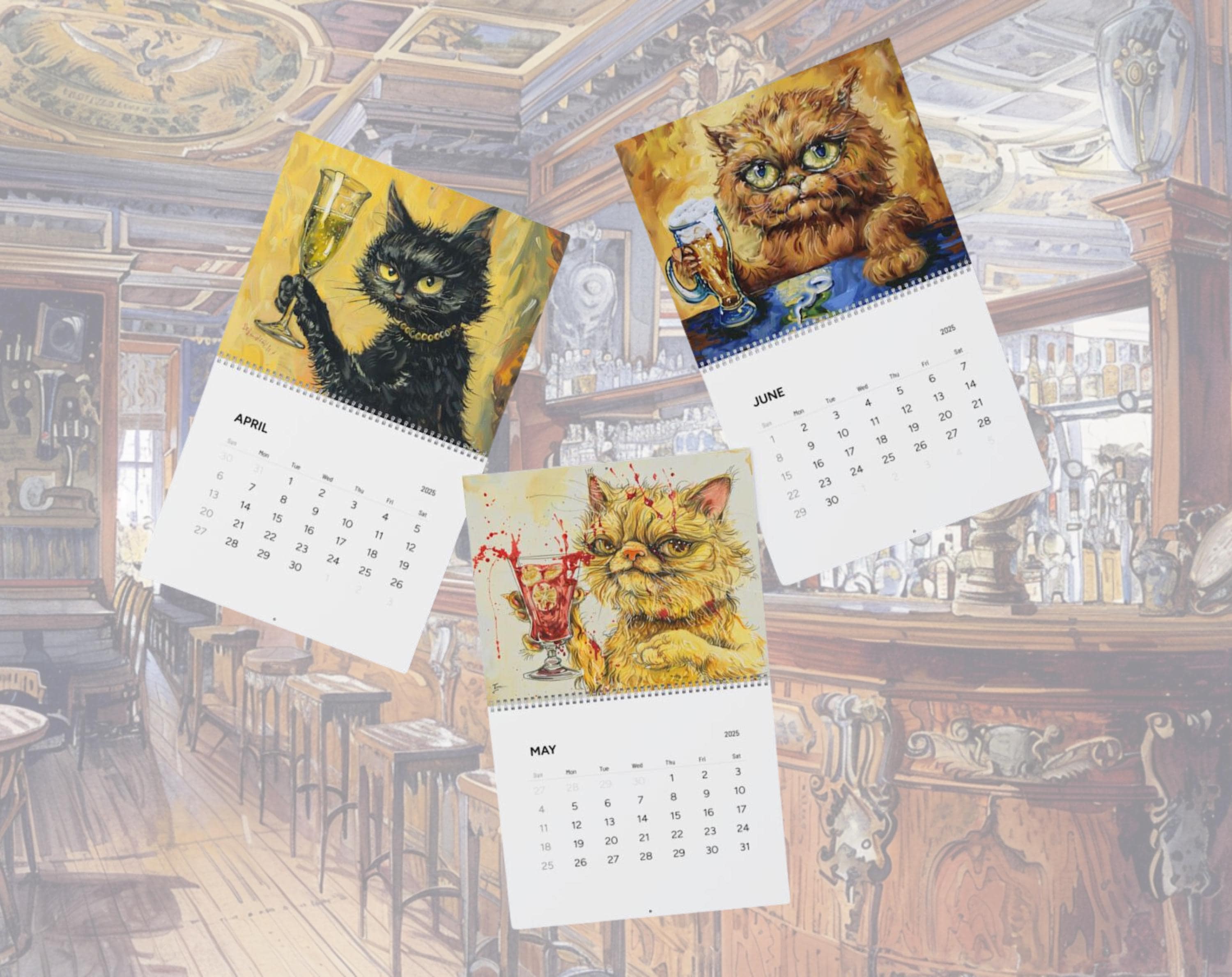 🐱2025 Drunk Cats Calendar🥂