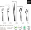 Alata Potter 20-Piece Forged Silverware Set Stainless Steel Flatware Set Cutlery Set,Service for 4,Mirror Finish,Dishwasher Safe