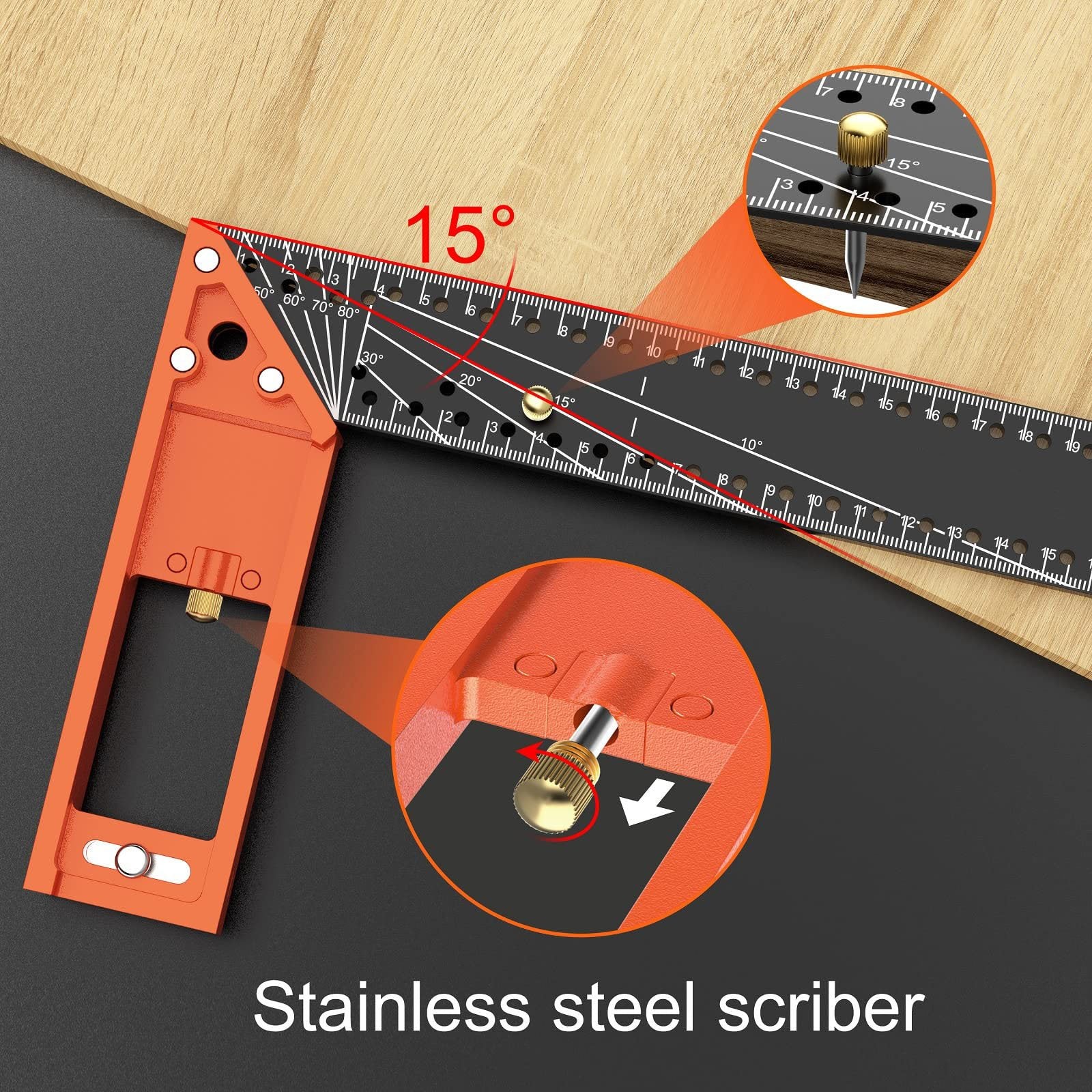 Multi-angle measuring ruler