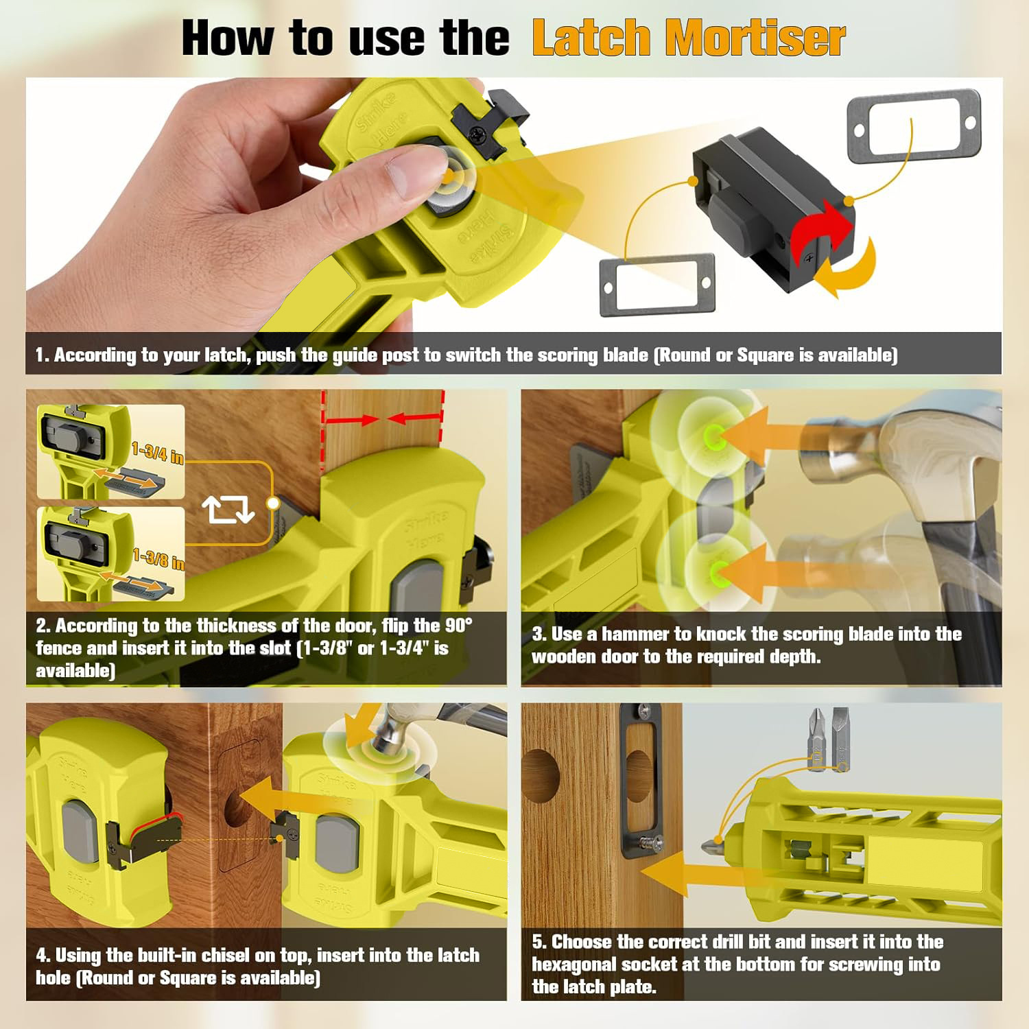 💥LAST DAY SALE 50% OFF💥Door Latch Installation Kit