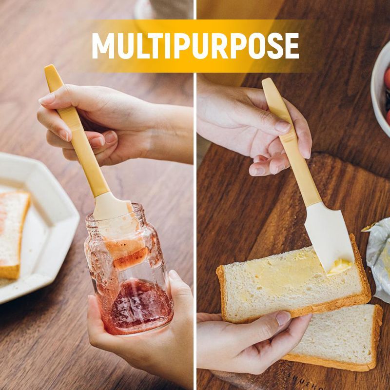 (🔥2023 New Year Sale-48% OFF) 2-IN-1 Silicone Mini Kitchen Spatula - buy 3 get 2 free now!