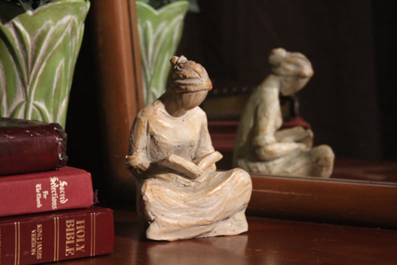 🎁2024 New Year Hot Sale🎁🎄Sweet Hour of Prayer, beautiful hand cast inspirational sculpture of woman praying