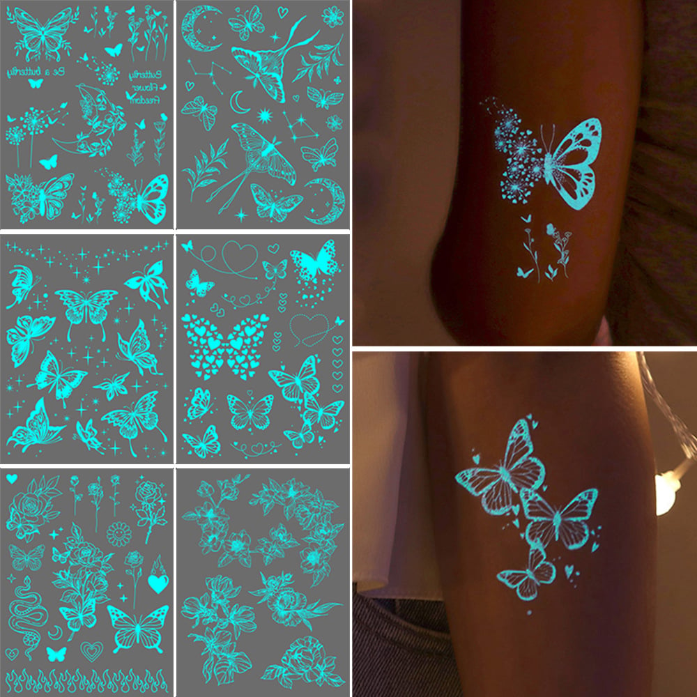 Luminous tattoo sticker