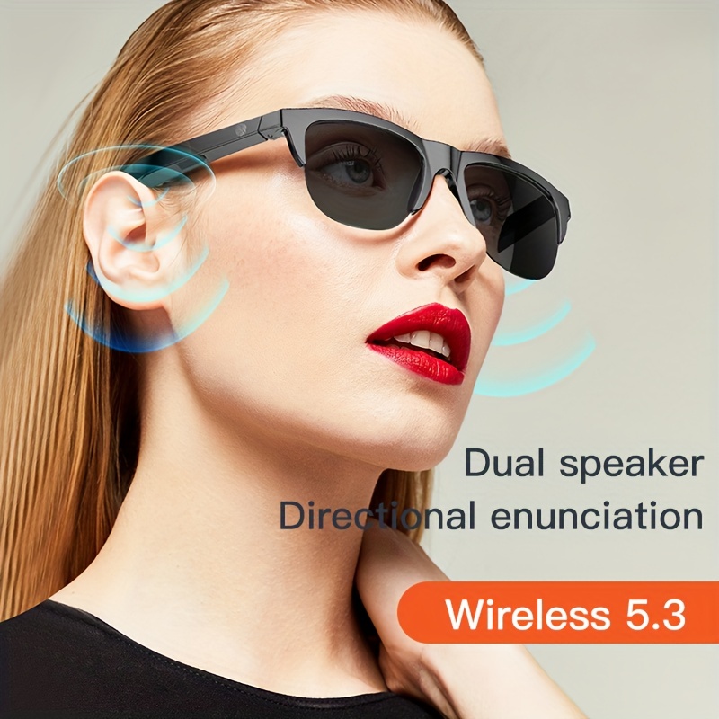 🔥Last Day Promotion 51% OFF -🎁-SmartSound Wireless 5.3 Sunglasses🕶Multifunctional Glasses🏆💡🔍