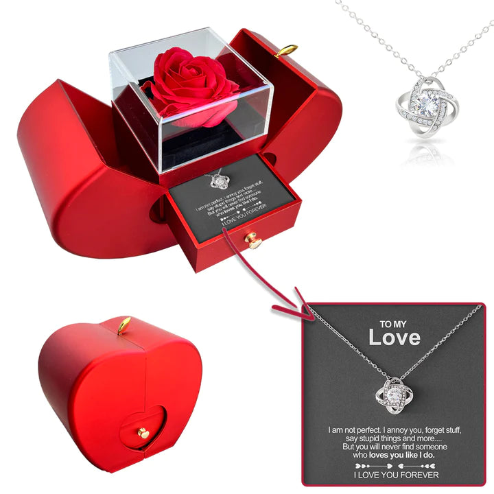 💝LAST DAY SALE 50% OFF🎁Forever Rose - Heart Box - To My Love