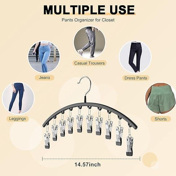 🎁TikTok Spring Last Day Promotion 48% OFF-🎁-🐾Curved Design Hanger with 10 Clips