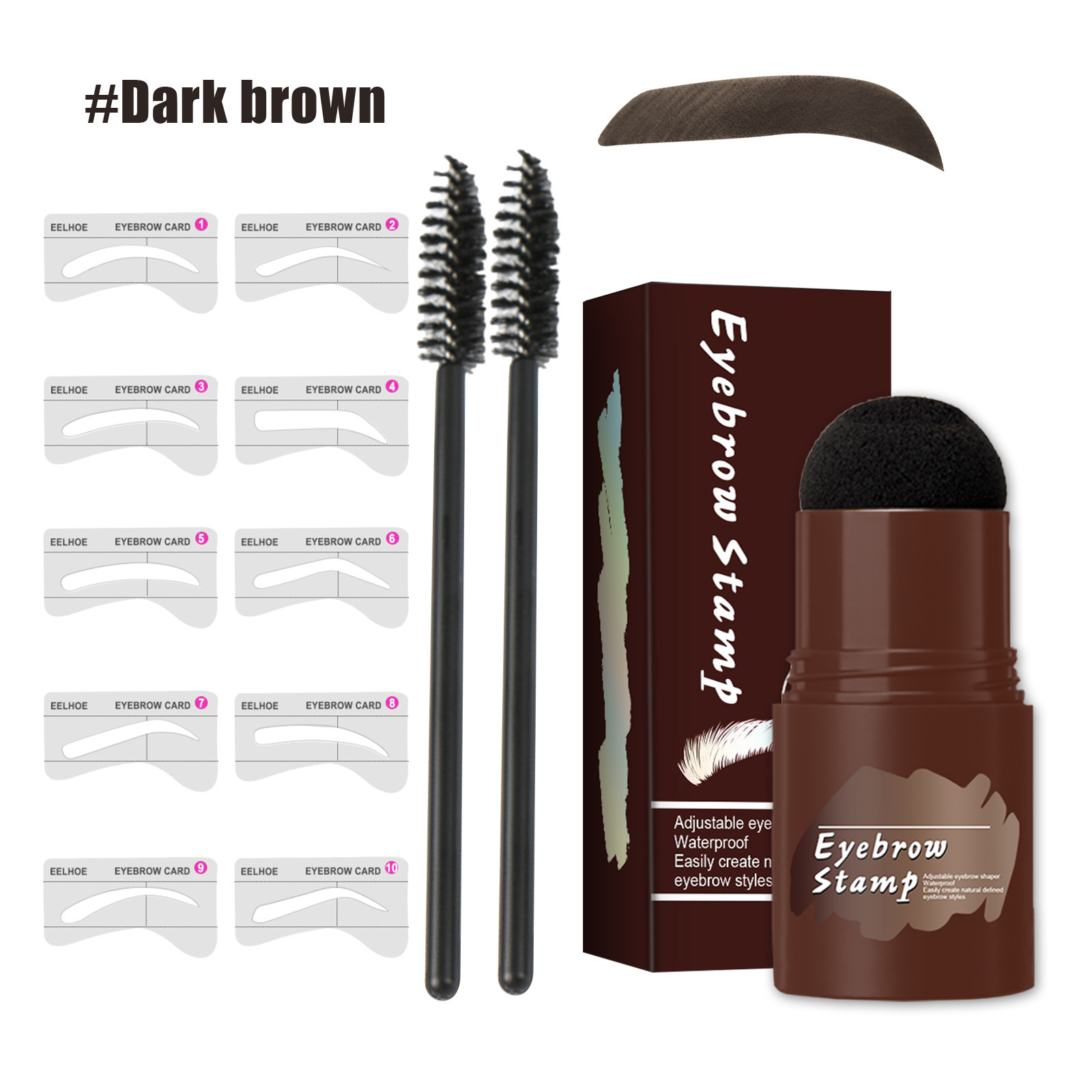 (LAST DAY SALE - 48% OFF) Perfect Brows Stencil & Stamp Kit, BUY 2 FREE SHIPPING