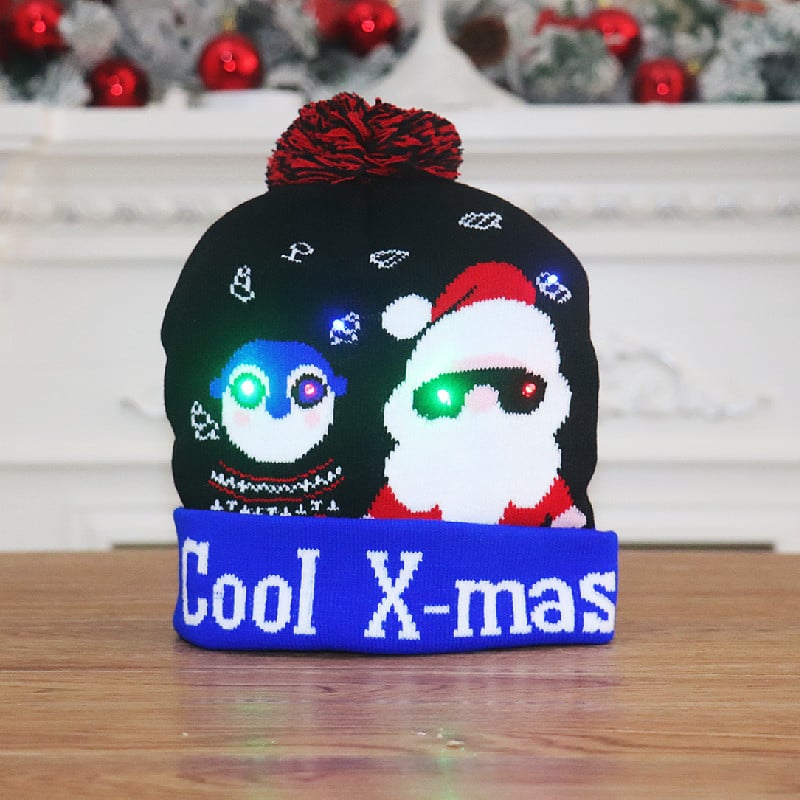 🎁 Christmas Sale 49% OFF- Christmas LED Light Knitted Beanies