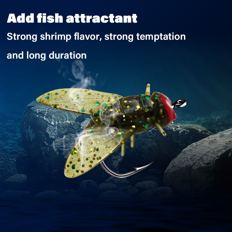 🔥Last Day Clearance Sale 60% OFF🔥Simulated Flies Fishing Attractor Bait Hook