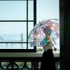 🔥Last Day Promotion 48% OFF-🎁-Vintage Stained Glass Automatic Umbrella