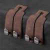TwinHook Leather Car Headrest Hangers