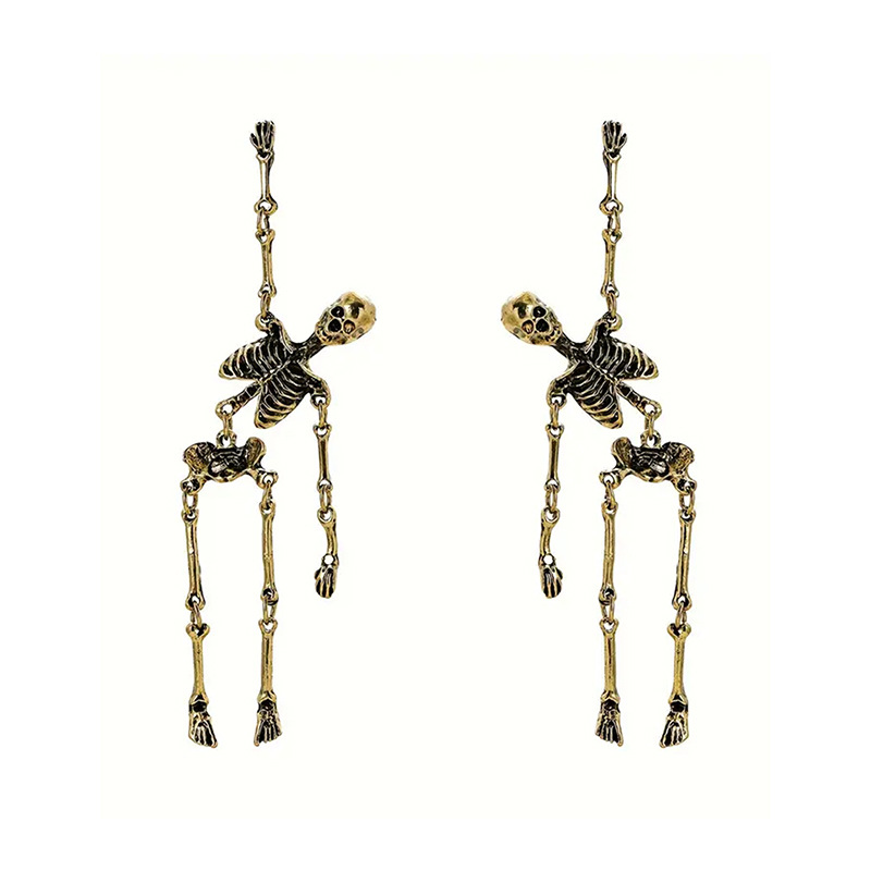 💥LAST DAY SALE 50% OFF💥Gold Skeleton Earrings