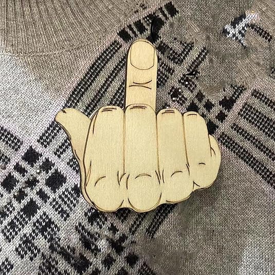 🎅Christmas Sale 49% OFF🎄🤣Funny Wooden Middle Finger