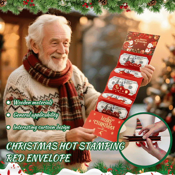 🎁TikTok Last Day Sale - 70% OFF🎄 Christmas Cash Envelope with Money Clip