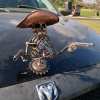 🤠Cowboy Skull Gunslinger Hood Ornament Sculpture💀