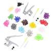 150 set T5 Plastic Resin Snap Button  U Shape  Press Machine Sewing Tool