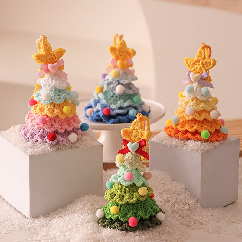 🎄Tiny Handmade Christmas Tree – Cozy Ornament & Heartfelt Holiday Gift