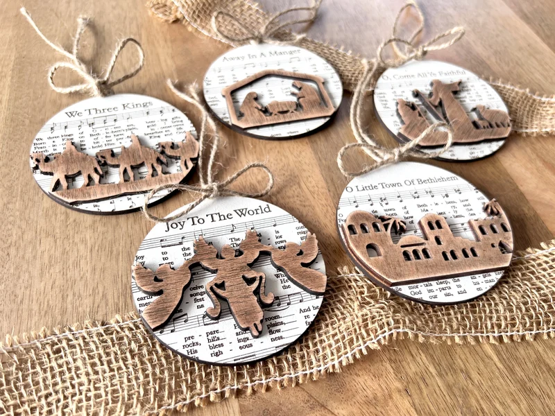 🔥Early Christmas Pre-Sale-49% OFF🎵-Music Sheet Nativity Ornament