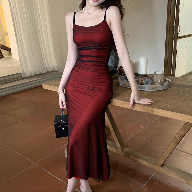 ✨2024 New TikTok Viral  Square Neck Fashion Sexy Suspender Lift Dress