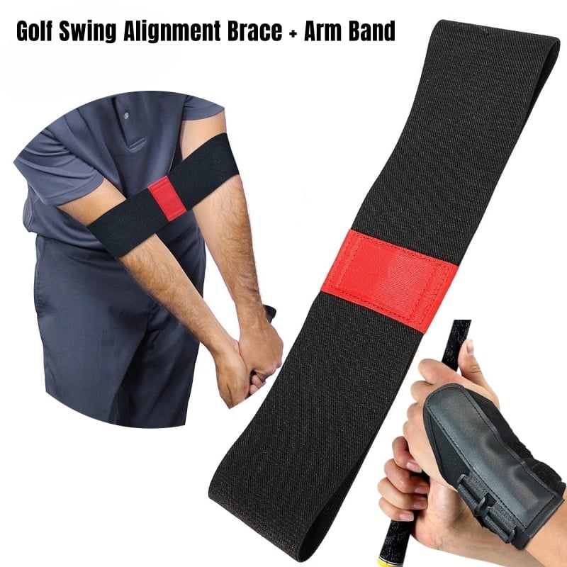 🔥Last Day Promotion 48% OFF-🎁-Golf Wrist Correction Trainer & Arm Band Set🏌️