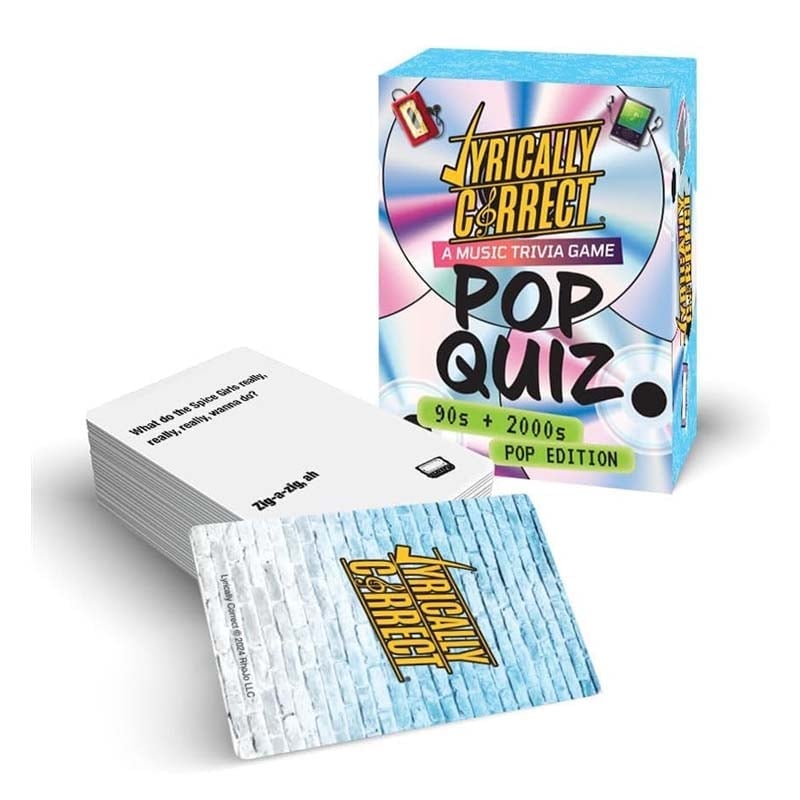 🎁TikTok Last Day Sale - 70% OFF🎶Lyrically Correct Pop Quiz 90s & 2000s Edition Music Trivia Game