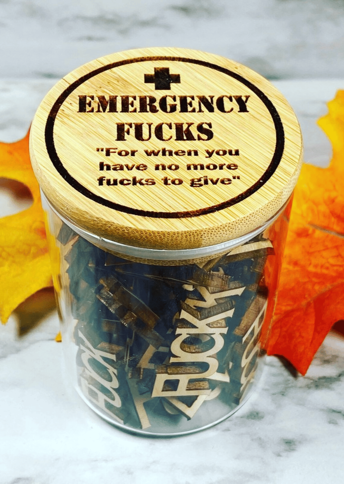 Emergency F**k jar- Funny Give a F**k jar
