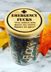 Emergency F**k jar- Funny Give a F**k jar
