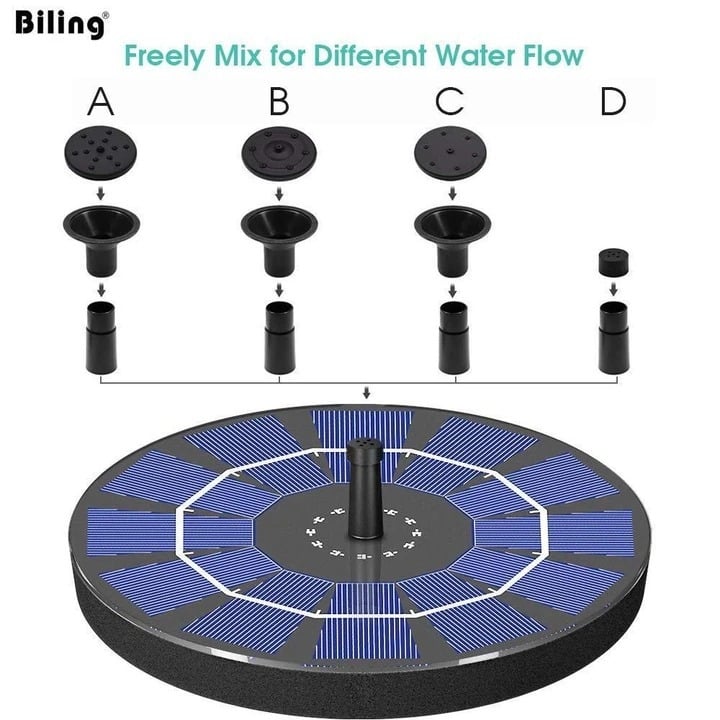 LAST DAY 60% OFF🔥Solar-Powered Bird Fountain Kit