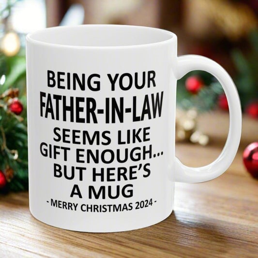 💗Being Your Mother-In-Law Christmas Gift🎅2024 11oz Unique Coffee Cup Mug