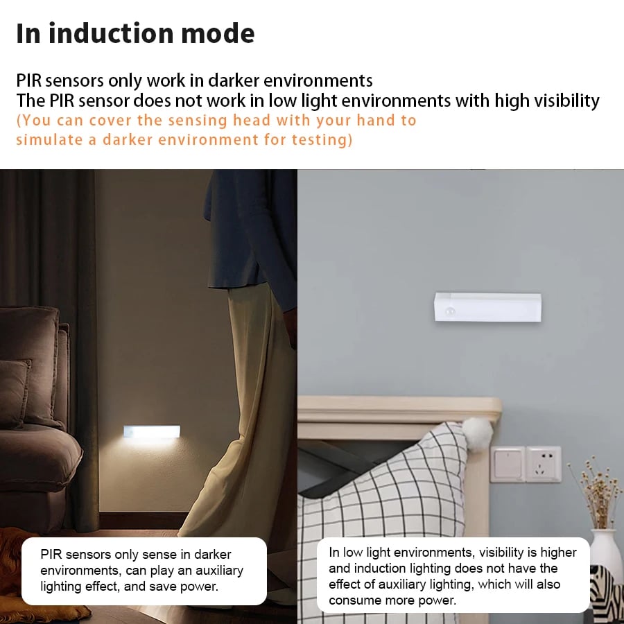 🔥Punch-free Smart Sensor Magnetic Rechargeable LED Lights