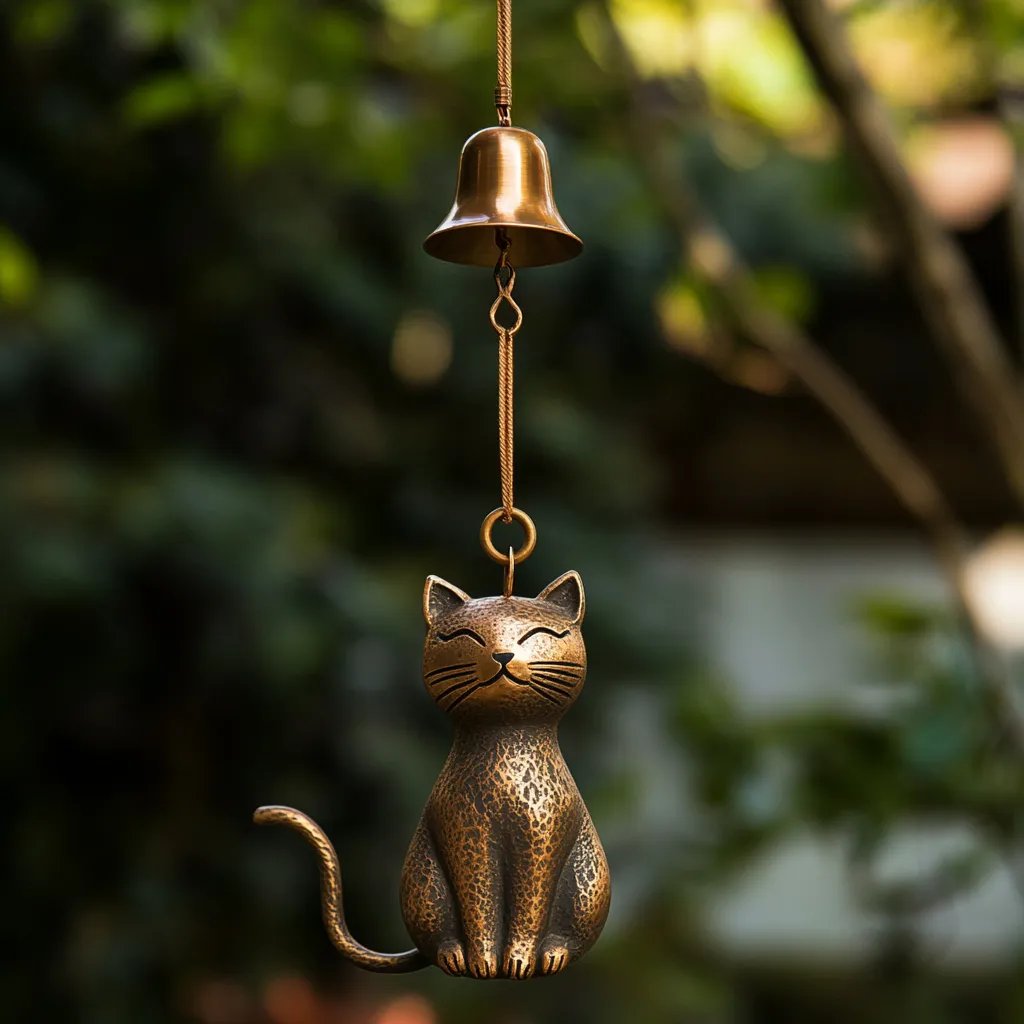 🎁TikTok Last Day Sale - 70% OFF🎉Handmade Retro Cat Wind Chime