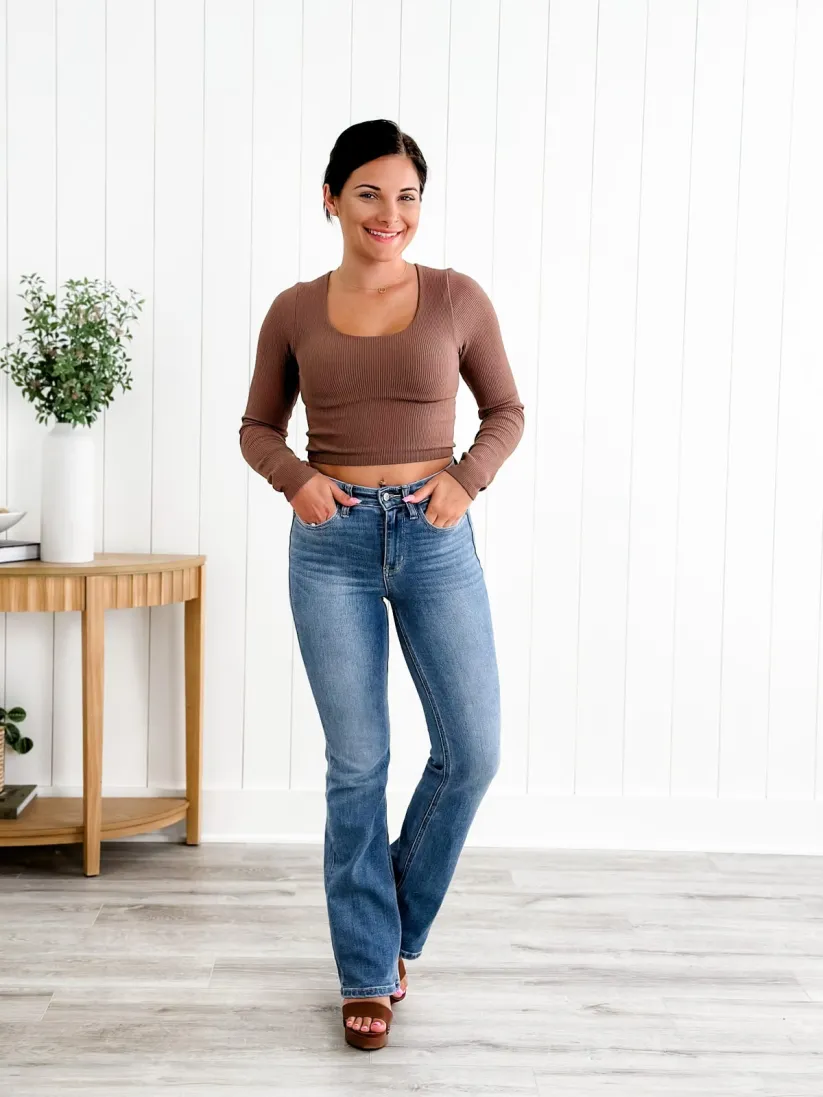 🔥Early Valentine's Day Sale-  Holy Grail Tummy Control Bootcut Jeans (Buy 2 Free Shipping)