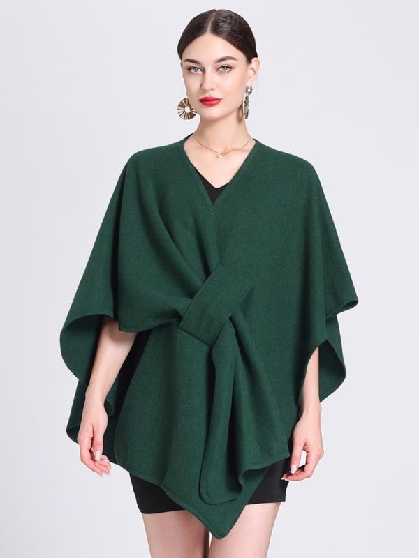 ⏰LAST DAY SALE 50% OFF💥Women's Solid Color Cape Shawl