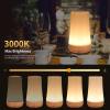 Touch Bedside Table Lamp,13 RGB Colors & 5 Brightness, USB Rechargeable Desk Lamp, Remote Control Dimmable Night Light with RGB Color Changing,Portable Lamp for Baby, Bedroom, Living Room