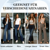 Damen Hochtaillierte, Gewaschene, Weite Baggy-Strickjeans mit Stretch und Mehreren Taschen – Bequeme Freizeit-Denim💥Kostenloser Versand