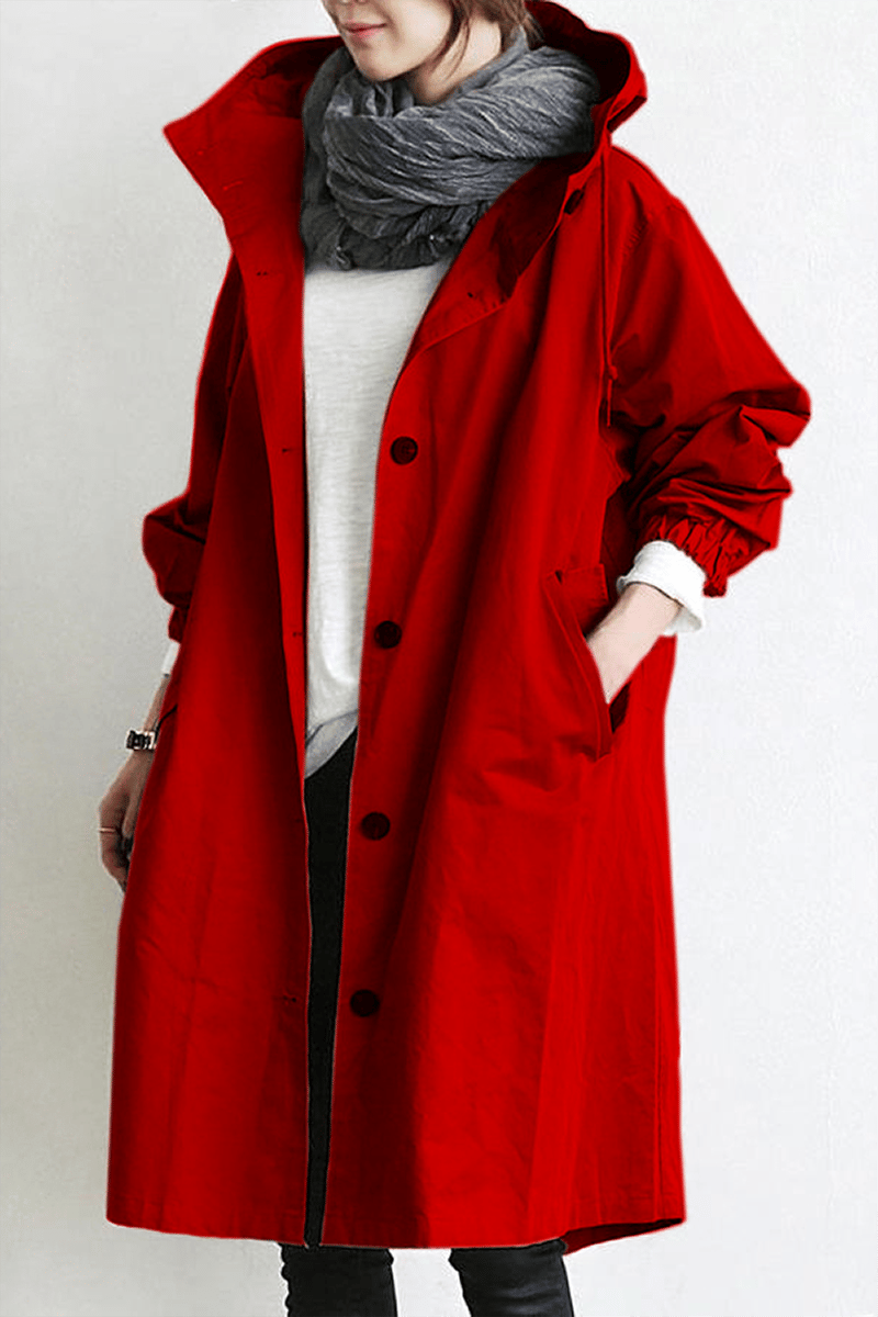 🎁LAST DAY 45% OFF🎁Women's Waterproof Oversized Hooded Windbreaker Rain Jacket