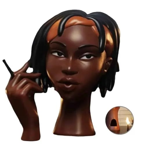 🔥Halloween Sale 60% OFF --Head Incense Burner Black Woman（BUY 2 FREE SHIPPING）