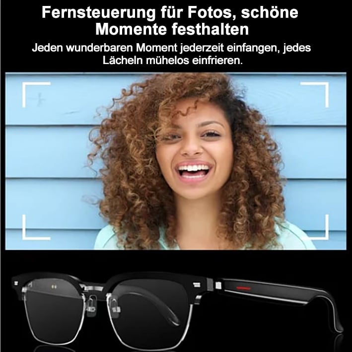 🔥Letzter Tag 49% Rabatt✨Super Black Technologie-Intelligente kabellose Kopfhörer-Sonnenbrille