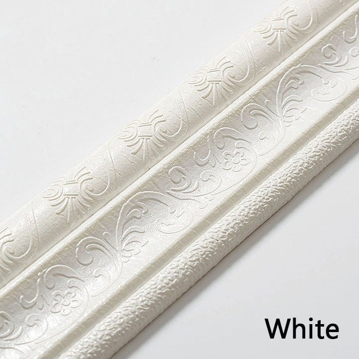 Self-Adhesive Environmental Protection 3D Wall Edging Strip (7.55 FEET/ROLL)