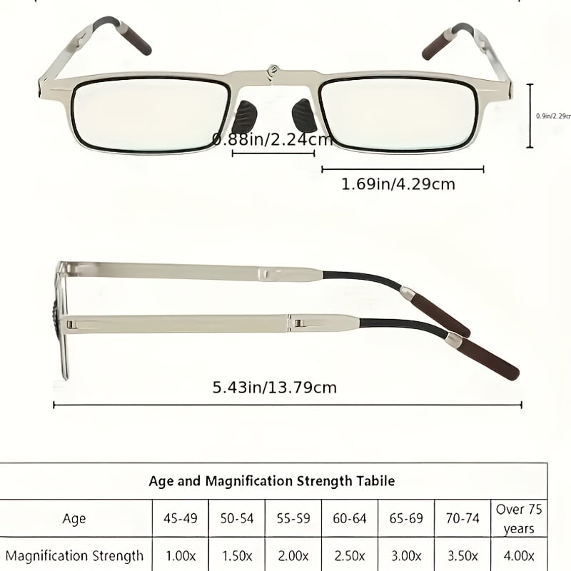⏰LAST DAY SALE 50% OFF💥Folding Portable Anti-Blue Light Anti-Fatigue Presbyopic Glasses
