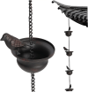 🎁TikTok Last Day Sale - 70% OFF🎉Where Rain Meets Art – Decorative Rain Chain with Bird Bath Design