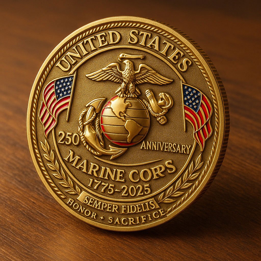 U.S. Marine Corps 250th Anniversary Commemorative Coin