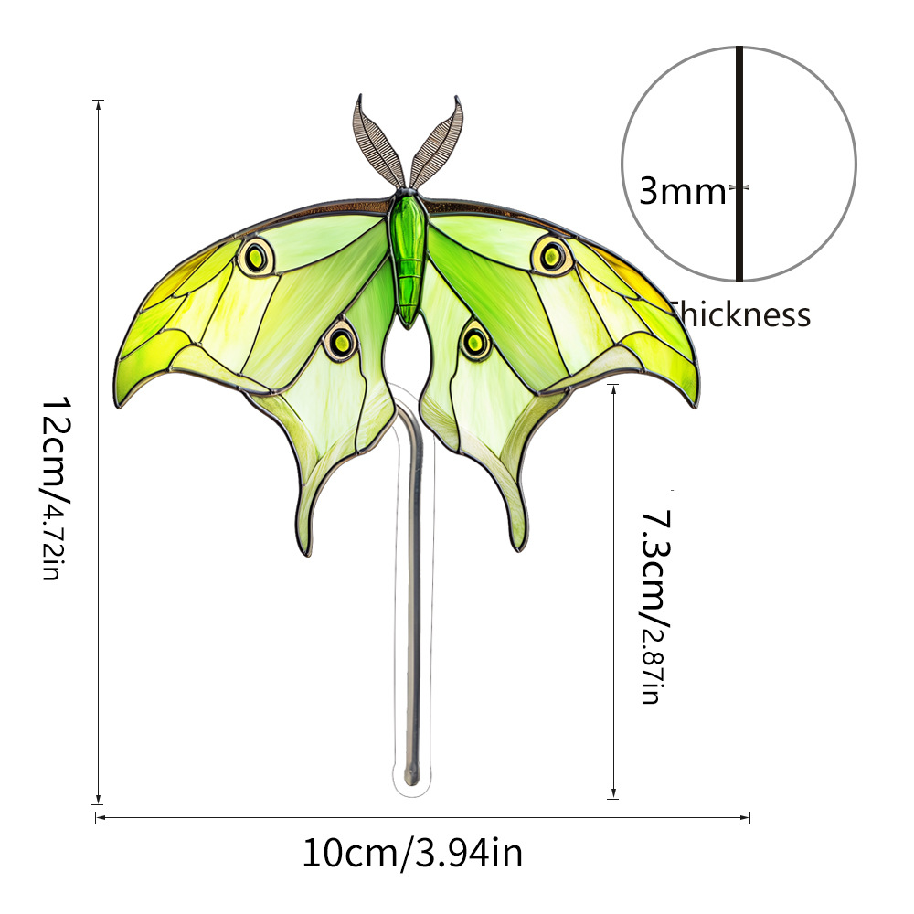 🎖️Stained glass hummingbird plant pot decorative bird shaped sun catcher beautiful handmade gift,💕 add charm to plants and windows